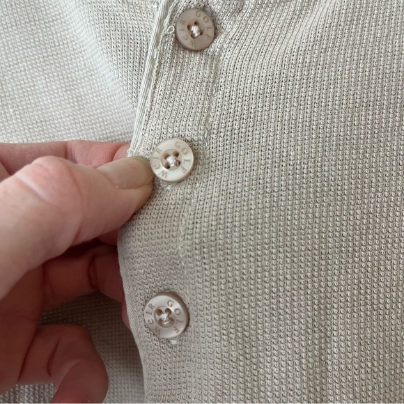 Weir Golf long sleeve waffle men’s neutral minimal activewear shirt size medium - Picture 3 of 9